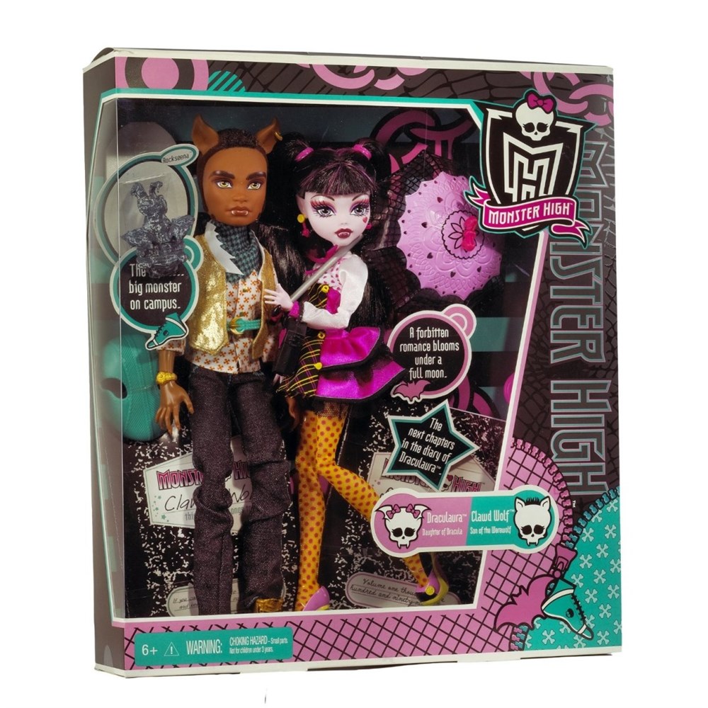 Фестиваль Кукол - Сет из 2 кукол MONSTER HIGH Выпускники школы - Дракулаура  и базовый Клод Вульф. Эксклюзив!