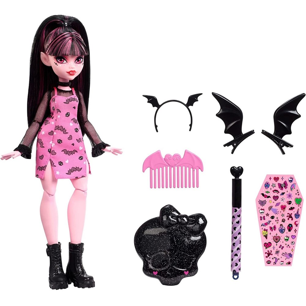 Фестиваль Кукол - Игровой набор MONSTER HIGH Basic Generation 3 -  Дракулаура с органайзером