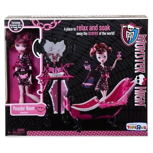 Игровой набор 'Ванная Дракулауры' (Draculaura Bathroom), Monster High, Mattel [X3660]