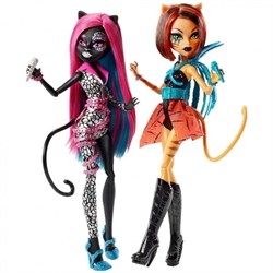 Сет из 2 кукол MONSTER HIGH Кэтти и Тореляй - Пугающие Рокеры - фото 10251