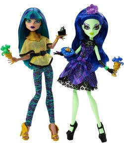 Сет из 2 кукол MONSTER HIGH Аманита и Нефера - Крик и Сахар - фото 10263