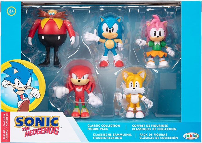 Набор Sonic The Hedgehog 5 фигурок: Доктор Эггман, Ежик Соник, Эми, Наклс, Тейлз (6,5 см) - фото 12952