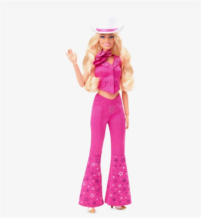 Кукла Barbie The Movie - Барби в розовом костюме в стиле вестерн - фото 13707