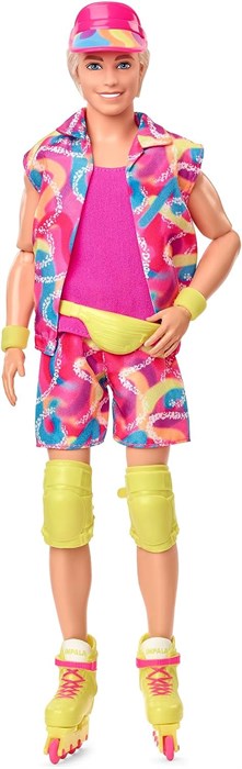 Кукла Barbie The Movie - Райан Гослинг в роли Кена в стиле ретро на роликовых коньках - фото 14112
