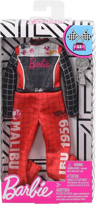 Barbie одежда для Барби костюм для куклы-гонщика, комбинезон с трофеем - фото 14174