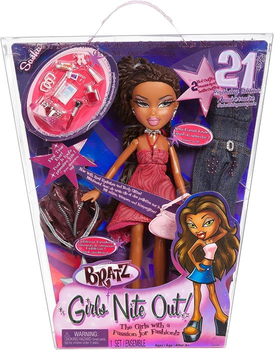 Кукла Bratz Girls Nite Out 21st Birthday Edition Fashion Doll Саша - фото 14778
