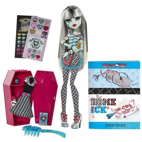 Кукла MONSTER HIGH В классе - Френки Штейн (со шкафом) 4228 - фото 15202