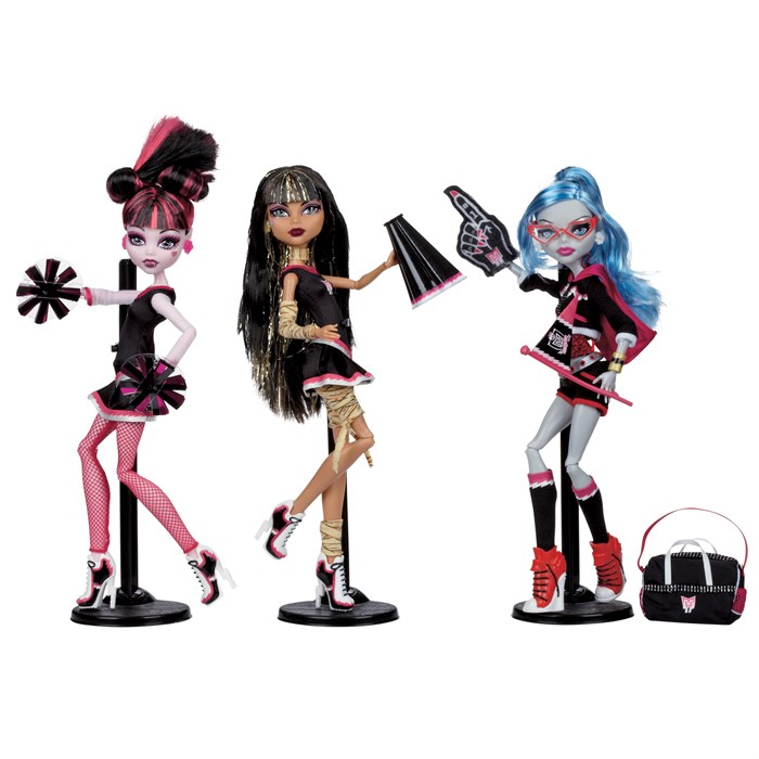 Набор кукол Monster High Группа Поддержки - Дракулаура, Клео и Гулия 8790 - фото 15331