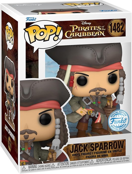 Фигурка Funko Pop! Movies: Captain Jack Sparrow Pirates of The Caribbean 8866 - фото 15989