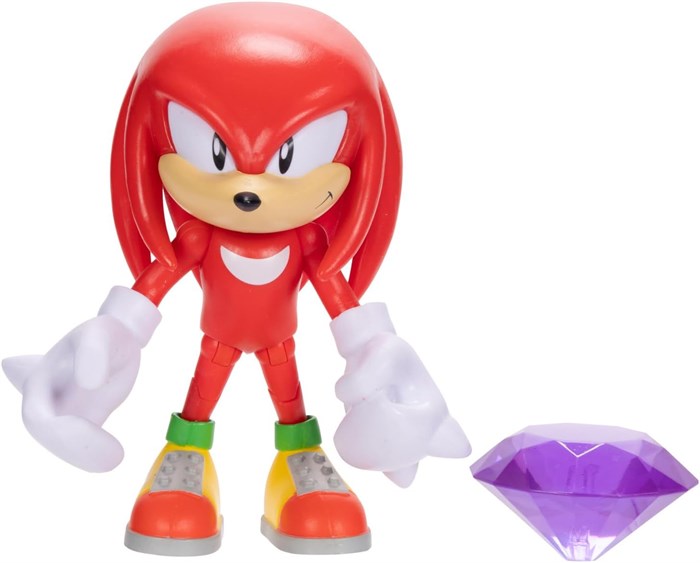 Фигурка Sonic The Hedgehog Classic Knuckles Figure with Purple Chaos Emerald 10cm 8877 - фото 16049