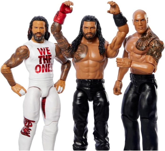 Набор фигурок WWE Jimmy Uso, The Rock und Roman Reigns 8958 - фото 16614