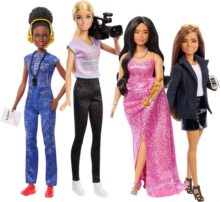 Набор кукол Barbie Careers Set of 4 Dolls  Accessories, Women in Film 8967 - фото 16690