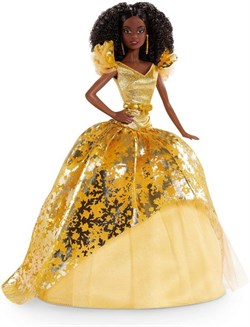 Кукла Barbie 2020 Holiday - Брюнетка Вьющиеся Волосы - фото 6111