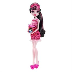 Кукла MONSTER HIGH Пижамная вечеринка - Дракулаура в платье - фото 8640