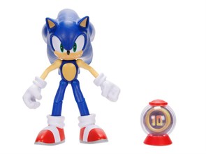 Фигурка Sonic The Hedgehog - Ёжик Соник с монеткой (10см)