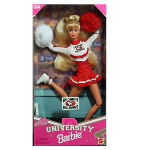 Кукла Barbie Mattel 1996 University of Arkansas cheerleader, Барби чирлидер 9048