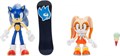 Набор фигурок Sonic The Hedgehog - Соник со скейтом и Крольчиха с мороженым (8-10 см) 8703
