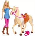 Игровой набор кукла Барби-жокей с лошадью - фото 14898