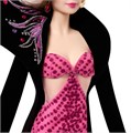 Кукла Barbie Bob Mackie Pink Glamor Doll 9049