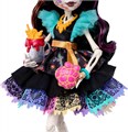Кукла Monster High Skelita Calaveras Doll in Colourful Papel Picado Dress with Dog Candelita 9083