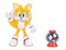 Игрушка Sonic The Hedgehog - Тейлз с шариком, Jakks (9 см) - фото 5869