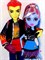 Набор из 2 кукол MONSTER HIGH В классе - Эбби Боминэйбл и Хит Бернс 4085